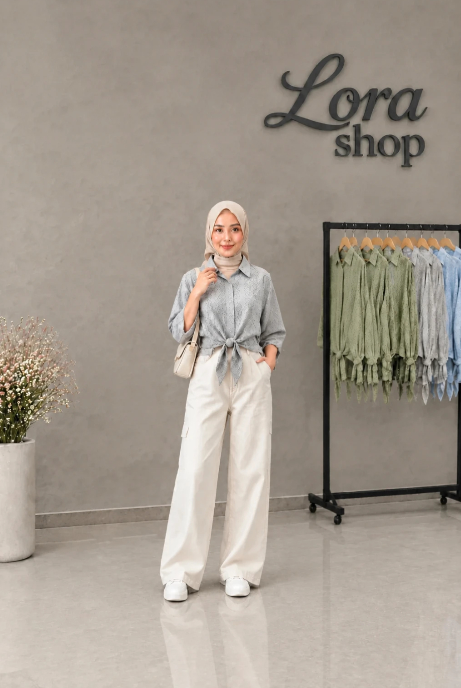 شومیز کراپ گره ای لونا