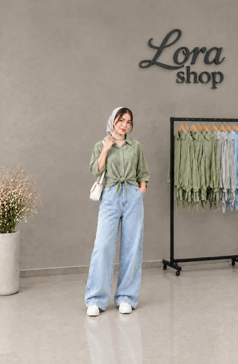 شومیز کراپ گره ای لونا