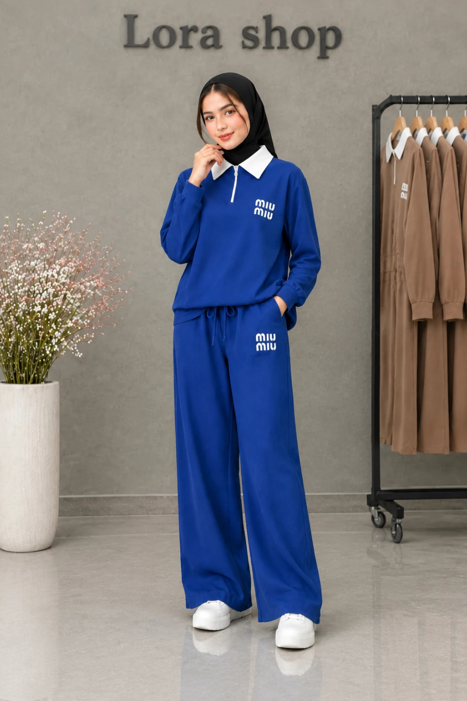 ست بلوز و شلوار زنانه اسپرت طرح Miu Miu